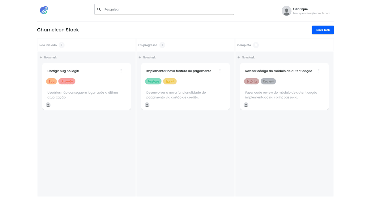 Imagem do template Angular Material